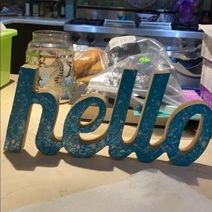 Hello sign